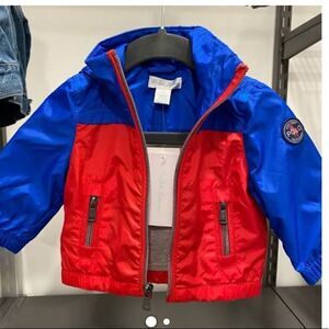 Ralph Lauren Hoodie Jacket in blue and red. Size 6 & 9 Months. NWT $69